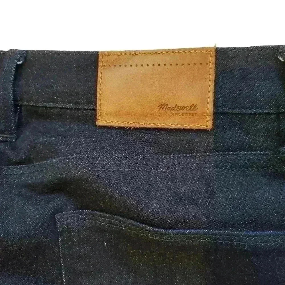 Madewell Skinny Skinny Ankle Zip Jeans Size 30 Dark Blue Denim - Picture 4 of 8